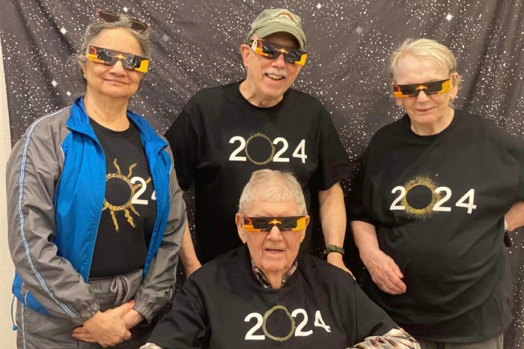 Buda Oaks | Our residents experienced a once-in-a-lifetime opportunity when they saw the eclipse on April 8, 2024!
